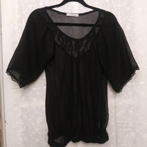 Charlotte Russe blk blouse sz Small
